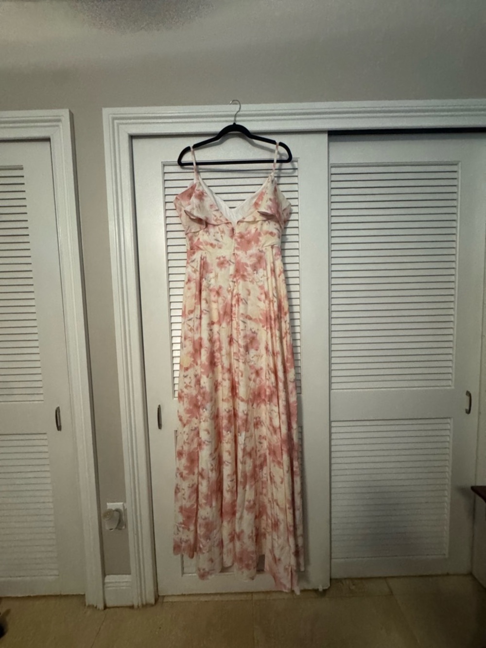 Floral Pink Maxi Slip Dress